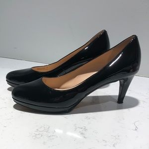 Cole Haan Black Patent Chelsea Platform Pump
